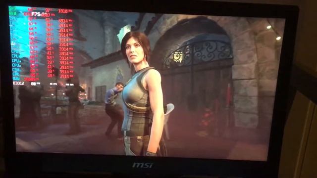 Shadow of the Tomb Raider Benchmark (DX12 On) MSI GE73 Raider RGB 8RF i7 8750H GTX1070 8GB 16GB RAM смотреть онлайн