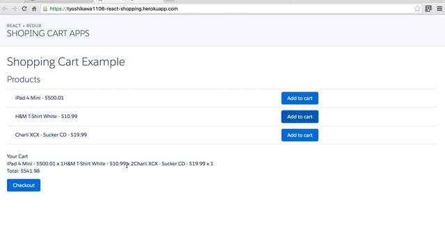 Heroku Demo #32 - React Redux Shopping Cart смотреть онлайн