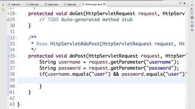 RequestDispatcher & Attribute (Login sample) смотреть онлайн
