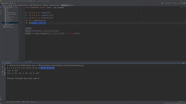 PYTHON MODULES - ΜΑΘΗΜΑ 6.1 - ITERTOOLS - Μέρος 3 από 4 - Συγχώνευση και Διάσπαση Iterators смотреть онлайн