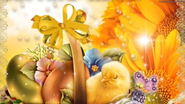 С Пасхой Господней, с праздником весенним, со Христовым воскресеньем! С Пасхой Светлой поздравляю! смотреть онлайн