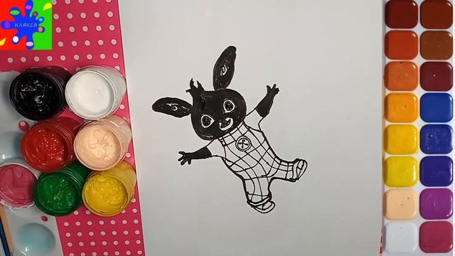 Бинг. Рисуем персонажа из мультфильма Бинг.Bing from the cartoon. смотреть онлайн