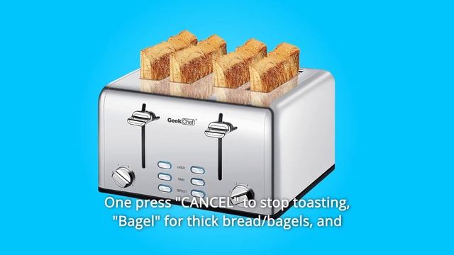 Geek Chef 4 Slice Toaster Review смотреть онлайн