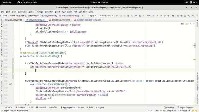 78.Change Screen Orientation | Android Studio Kotlin | ExoPlayer PlayerView смотреть онлайн