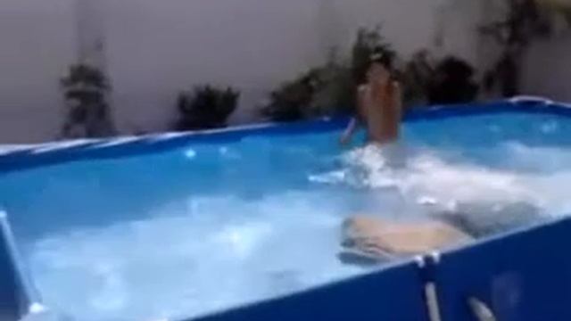 Бассейн каркасный для дачи. смотреть онлайн
