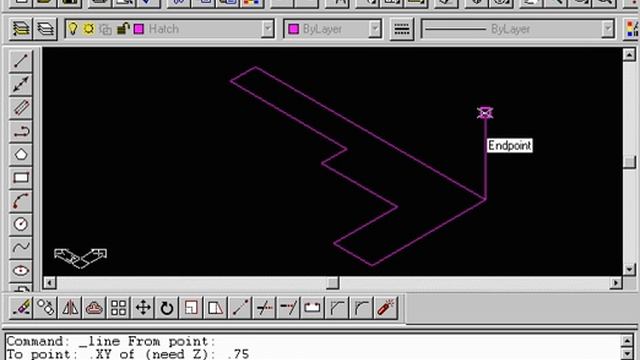 1.2 AutoCAD 3D R14 - 2008 Using Point Filters To Draw Lines Z Coord Ortho Snaps Demo смотреть онлайн