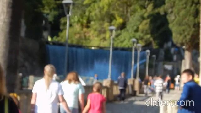 Водопад в "Новом Афоне" и монастырь Симона Кананита Х века. смотреть онлайн