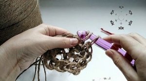 Мочалка из джута за 5 минут / Ваша кожа вам скажет спасибо!