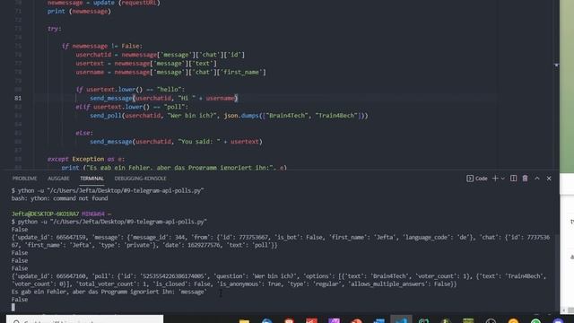 Wie ich Telergam-API-Skripte vorbereite смотреть онлайн