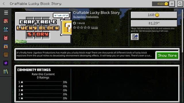 Craftable Lucky Block Story - Marketplace Creator Tycoon Standalone Map смотреть онлайн