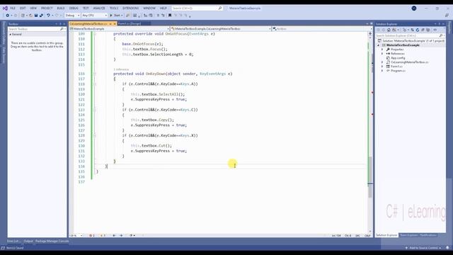 C# winform WinForms Custom Material Textbox смотреть онлайн