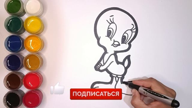 How to draw cartoon characters/Как рисовать героев мультфильмов/Multfilm qahramonlarini chizish смотреть онлайн