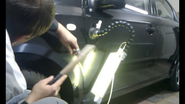 Chevrolet Aveo PDR. Ремонт вмятин без покраски смотреть онлайн