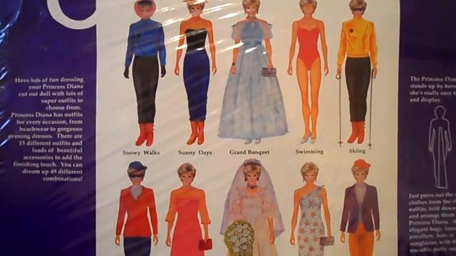 RARE BLUEBIRD TOY 1995 ROYAL FAMILY PRINCESS LADY DIANA 49 x DRESSES SET смотреть онлайн