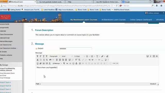 How to hyperlink your URL in Bb смотреть онлайн