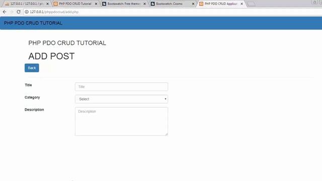 How to make a CRUD application using PHP PDO смотреть онлайн