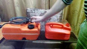 Топливный бак в лодку ПВХ из канистры (Часть 1)