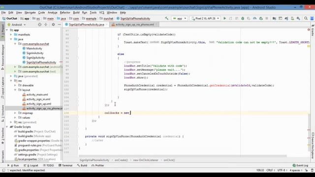 7 Phone Authorization - Building Whatsapp, Telegram Like Chat App by Android Studio смотреть онлайн