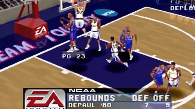 NCAA March Madness 2001 80 DePaul vs 77 Marquette Dream Tourney Gameplay смотреть онлайн