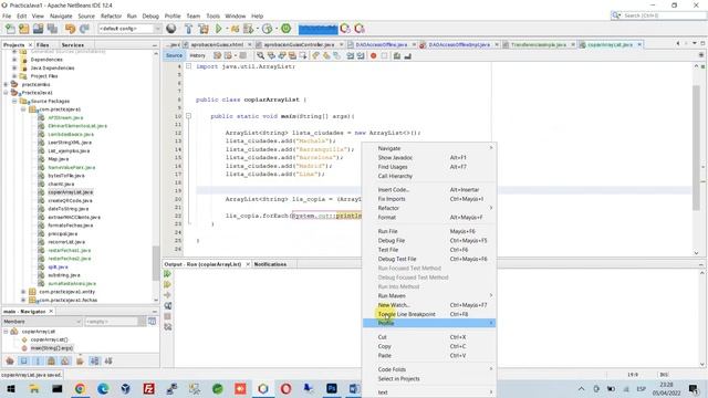 Copiar elementos de un ArrayList hacia otro en JAVA смотреть онлайн