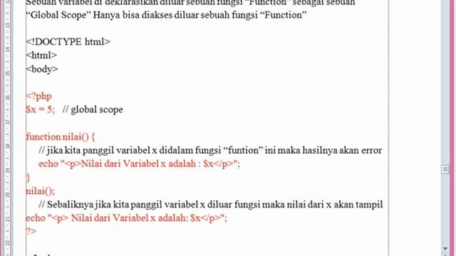 PHP Tutorial - Global and Local Scope Variables смотреть онлайн