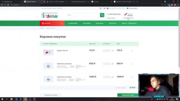 Видеокурс по cms Opencart. Создание интернет магазина аптеки. Урок 3