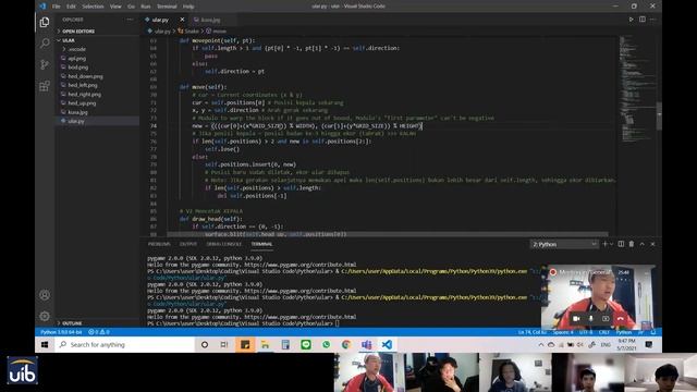 UAS Teknik Pemograman ( SNAKE GAME BY PYTHON ) смотреть онлайн