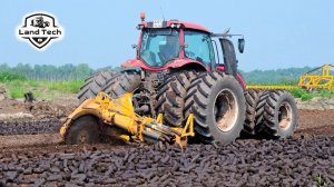 Как добывают торф на Сахалине? Трактор Valtra T234 с интересной машиной по добыче кускового торфа!