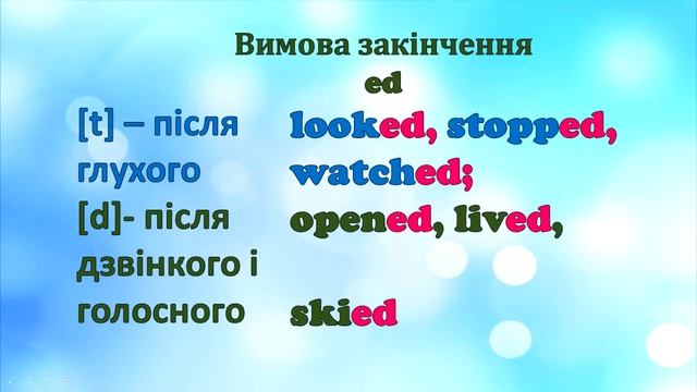 Минулий простий час. Past Simple. Репетитор англійської смотреть онлайн