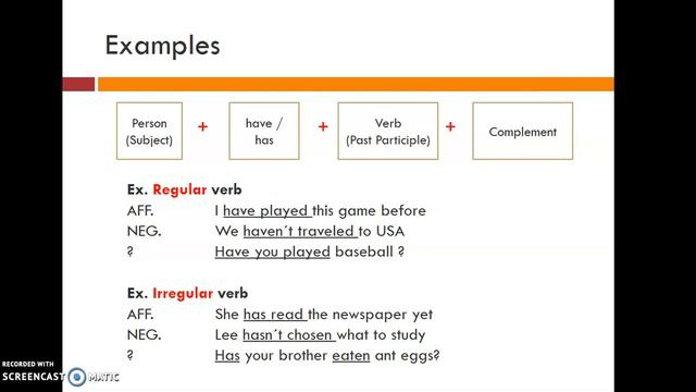 Present Perfect Simple смотреть онлайн