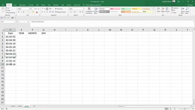 The DATE, YEAR, MONTH & DAY Functions In Excel | FF Series Lesson 18 | Tutorial in नेपाली смотреть онлайн