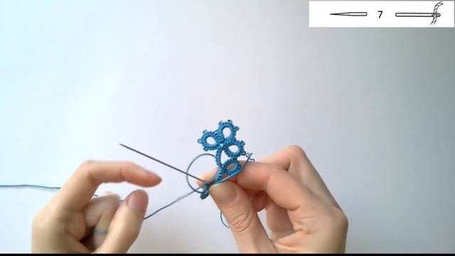 Beginner needle tatting. Earrings DIY / Фриволите иглой для начинающих. Серьги смотреть онлайн