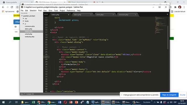 CRUD Postgre PHP AJAX смотреть онлайн