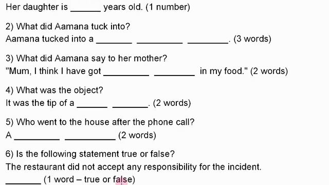 English listening exercise - Restaurant food смотреть онлайн