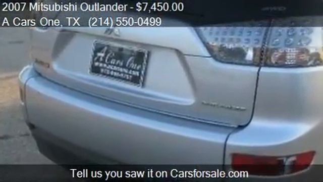 2007 Mitsubishi Outlander LS 4X4 4dr SUV for sale in Dallas, смотреть онлайн