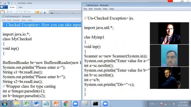 Difference between Checked and Unchecked Exception in Java with code. смотреть онлайн