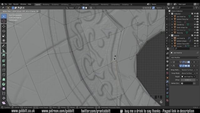 Axe - Detailed Game Objects - P14 - More Tips on Retopology смотреть онлайн