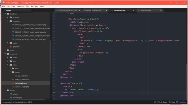 #9.2 Laravel Eloquent RelationShip bangla video tutorial - Many TO Many, Select2 js смотреть онлайн