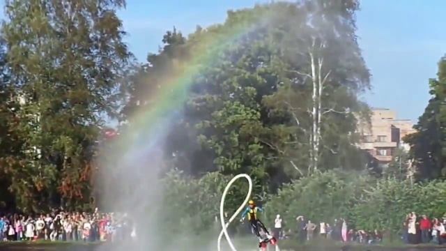 Водное Флайборд (flyboard) и шоу команды FlyJets на празднике Сестрорецка 300 лет смотреть онлайн