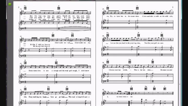 Born to Die - Lan Del Rey (Sheet Music) смотреть онлайн