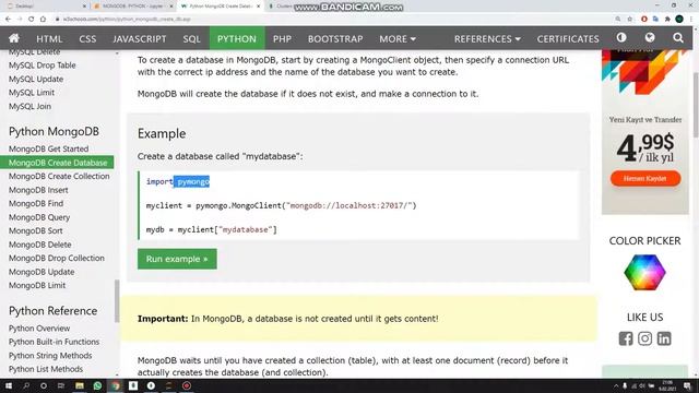MongoDB Atlas Hesabı Oluşturma - Python MongoDB Dersleri смотреть онлайн