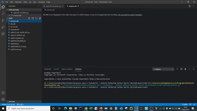 Arduino - Python - SQLite -Tutorial 4: SQLiteBrowser - Instalação / navegação no banco de dados смотреть онлайн