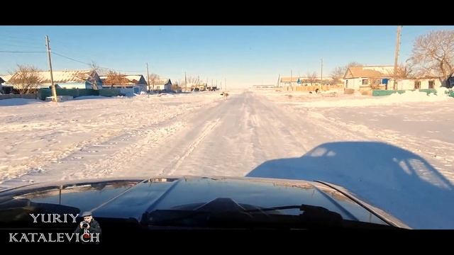 Из Костаная по Тарана, мост через Тобол, по Астанинской трассе в Семеновку, здесь жили немцы. смотреть онлайн