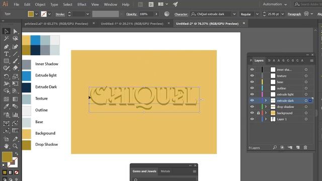 Vintage/Retro Text Effect Tutorial | Adobe Illustrator ChiQuel Font смотреть онлайн