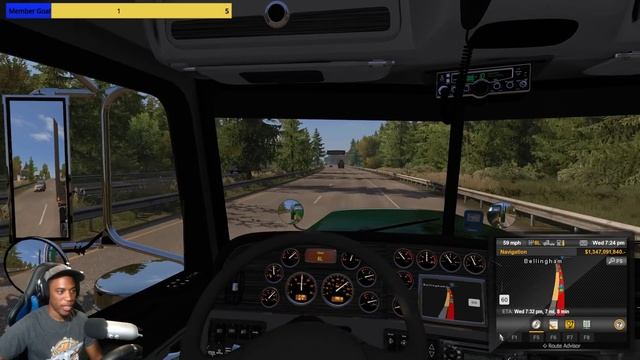 American Truck Simulator 1.35 Washington DLC - Logging In Washington смотреть онлайн