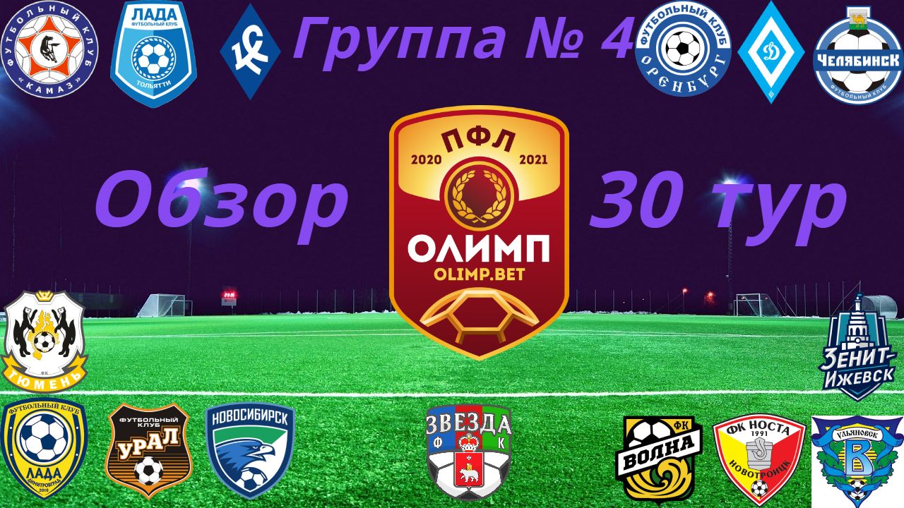 ПФЛ. Обзор 30-го тура группа № 4, сезон 2020/21 смотреть онлайн