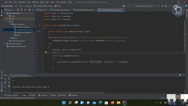 Java Program to Count Occurrence of Words of Specific Length in a File or String смотреть онлайн