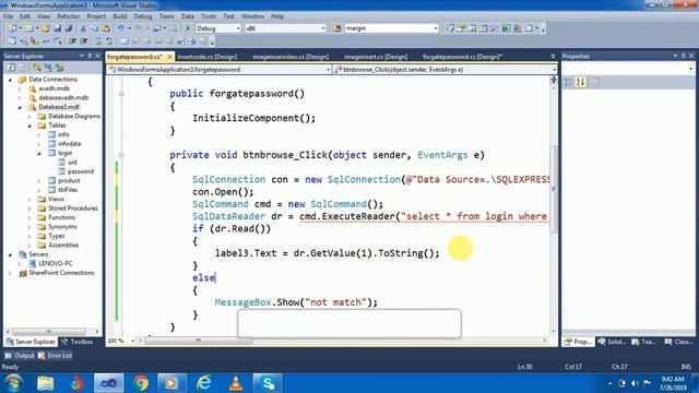 forgot password c# code || how to create forgot password in c# sql server смотреть онлайн