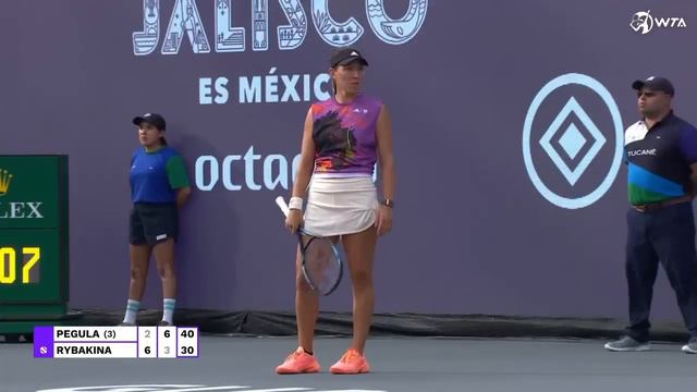 Jessica Pegula Vs. Elena Rybakina | 2022 Guadalajara Round 2 | WTA Match Highlights