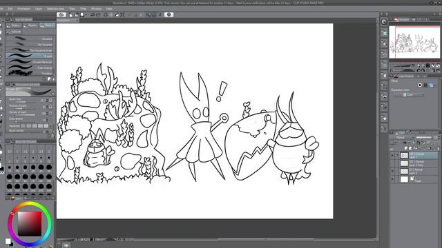 Drawing ORIGINAL CHARACTER NPC's for Hollow Knight: Silksong смотреть онлайн
